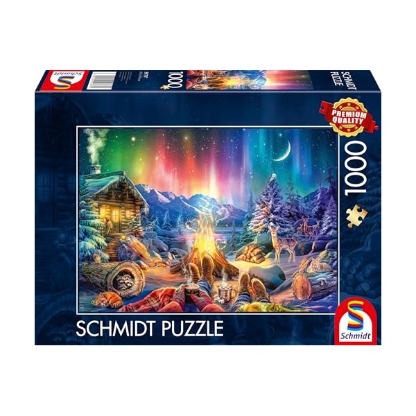 Schmidt Spiele 59787 Campfire Romance Under the Starry Sky, 1000-Piece