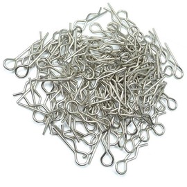 100 Pack Vgoohobby Universal Body Shell Clip Pin Post Spare Part Compatible with HSP Redcat HPI RC 1/10 1/12 Model Car ,Silver