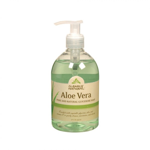 Clearly Natural Liq Soap W/Pump Aloe Vera 12 Fz