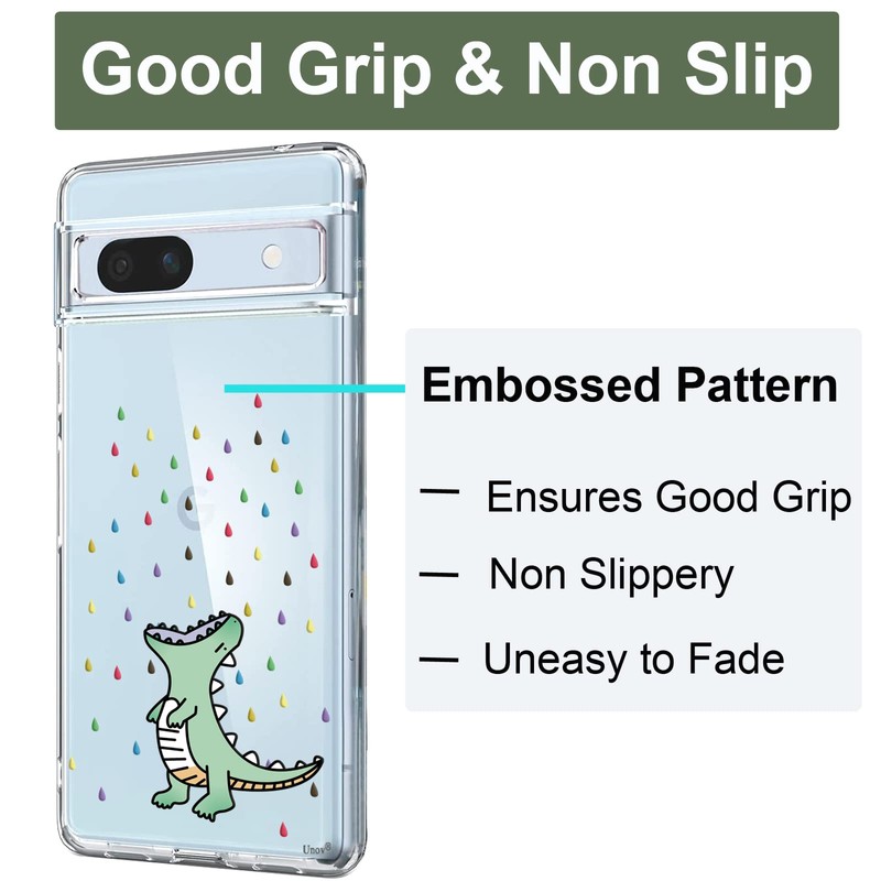 Unov Case Compatible with Pixel 7a Case Clear Transparent Slim