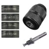 Bestgle 1/2"-20UNF 2-13MM Capacity Impact Keyless Drill Chuck Drilling Adapter