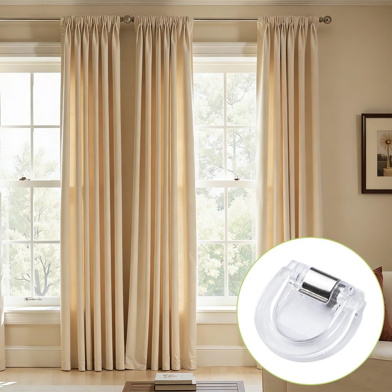 UFURMATE 20Pcs Curtain Clips for Adjusting Length Multi-Purpose Curtain Shortening