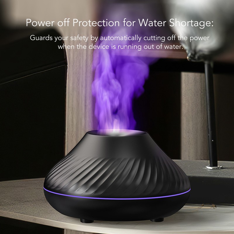 Colorful Flame Air Aroma Diffuser Humidifier USB 7 Flame Colors