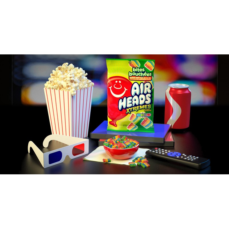 Airheads - Xtremes Rainbow Bites - 200g Peg Bag -