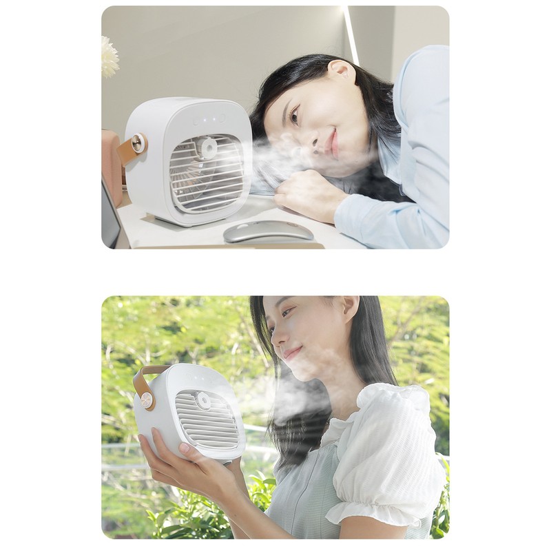 Portable Air Conditioner USB Rechargeable 3 Speeds Personal Evaporative Air