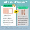 Silicone Foam Dressing 3x3 Gentle Border, Super Absorbent Wound Dressing,