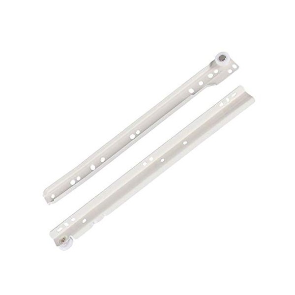 Y&Y Decor White Epoxy Coated Euro Drawer Slides 12"-22" -