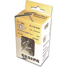 Gesipa Blind Rivets 4 x 12 mm (Pack of 100 6304257