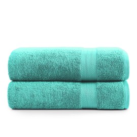 LANE LINEN Bath Sheets Bathroom Towel Set- 2 Pack 100% Cotton Extra Large Bath Towels, Oversized Bath Towels, Luxury Bath Towels Bathroom Set, Shower Towels Bath Towel Sets for Bathroom, 35x66 - Teal