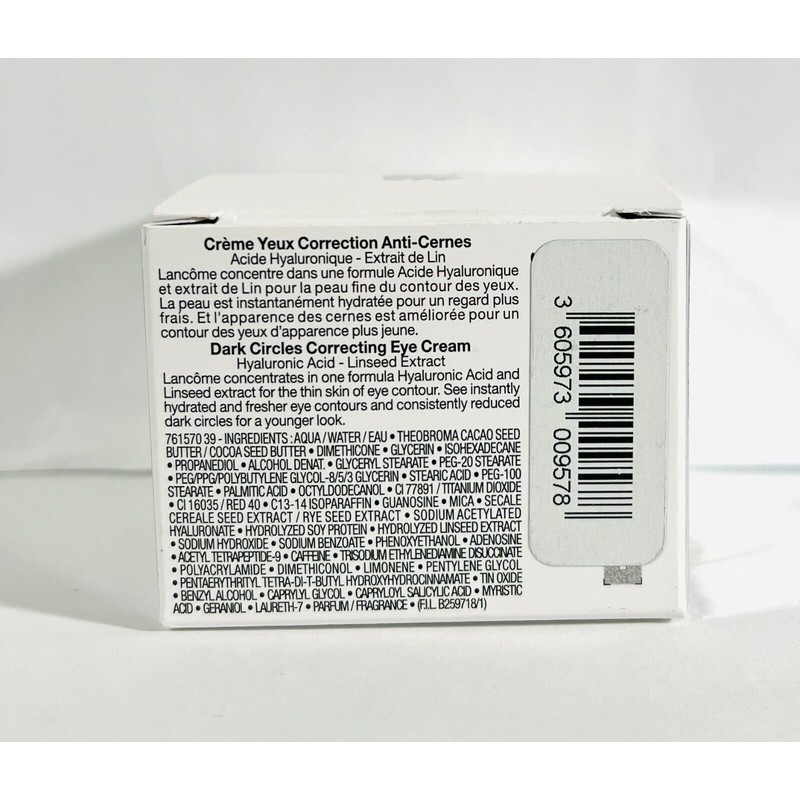 Lancôme Rénergie Yeux Dark Circles Correcting Eye Cream 0.5oz/15ml, New