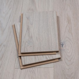 12” Cut Sample Engineered Hardwood Plank Flooring | DIY Click or Glue Installation, Real Wood Veneer,Kid and Pet-Friendly | Lyon Silvan 7"