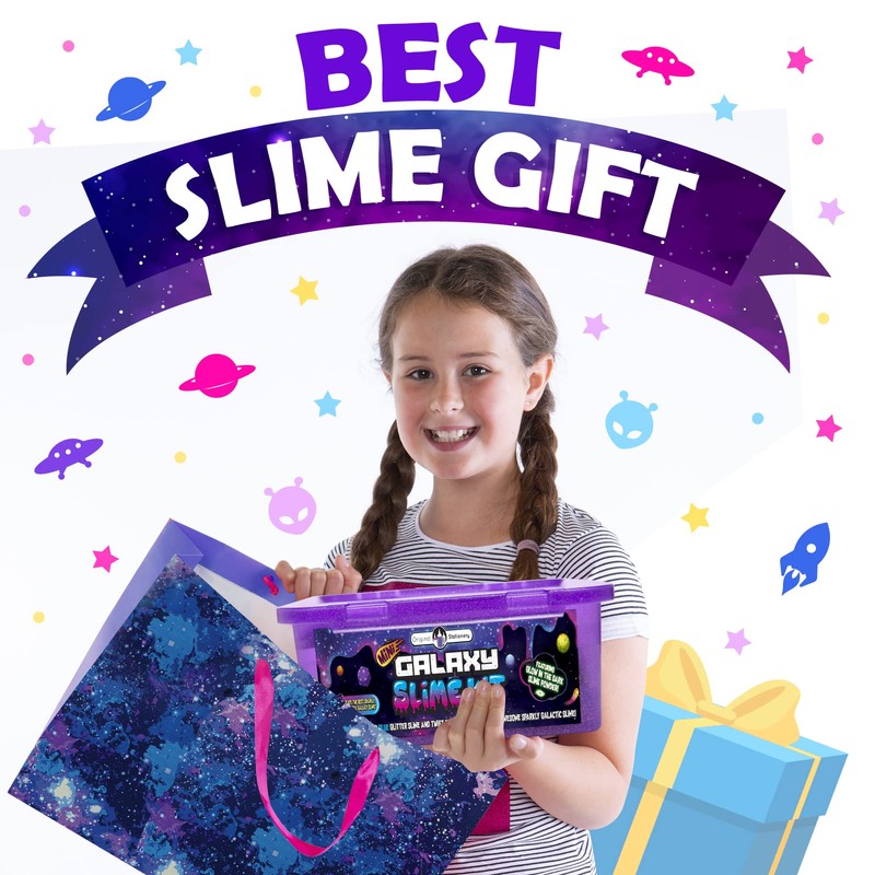 Original Stationery Galaxy Slime Kit & Maker Set with Glow