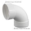3" PVC DWV Sanitary 90° ELBOW Bend for Drain Waste