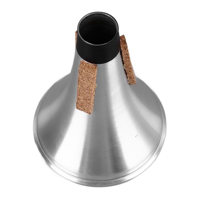 Trumpet Practice Mute Lightweight Aluminum Alloy Soft Cork Noise Reduction