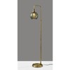 Simplee Adesso Smoked Glass Floor Lamp