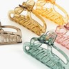 Clear Hair Claw Clip for Updos & Half-Up Styles Summer Light Pink 5ea