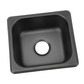 RV Sink, 175X160X70mm Stainless Steel RV Kitchen Sink Black Electroplated Drop in Bar Sink for Boat Caravan RV