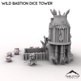 Tabletop Terrain Wild Bastion Dice Tower - Fantasy DND Dungeons and Dragons