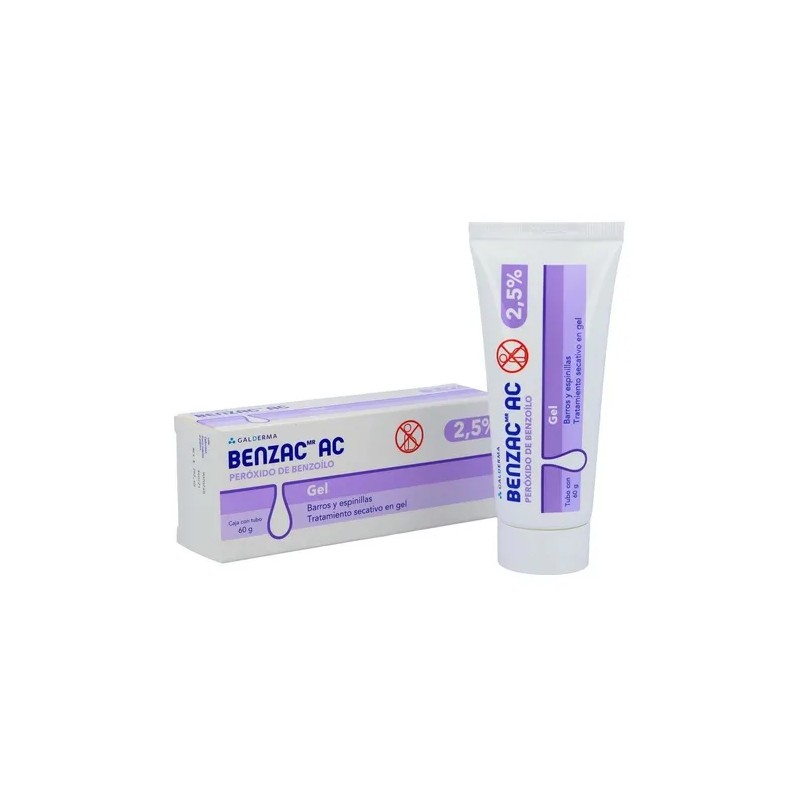 Benzac AC Gel 2.5% 60g - Gel Antiacné de Peróxido