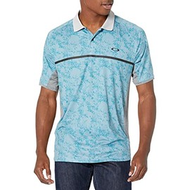 Oakley Mens Sand Camo Raglan Polo Shirt, Blue, X-Large US
