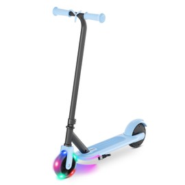 Hiboy ES1 Electric Scooter for Kids Ages 4-8, LED Light-Up Wheels & Side Lights, 5MPH Safe Speed, 6 Miles Range, Easy Kick-Start, Scratch-Proof Curved Edges - Safety E Scooter, UL 2272 Certificate