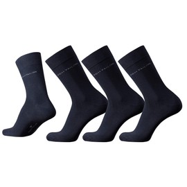 TOM TAILOR Men's Calf Socks, 9003 men basic socks 3 pack, Blue (Dark Navy - 545), 6/8 (Manufacturer size: 39-42)