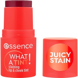 essence WHAT A TINT! Staining Lip & Cheek Tint, Rouge, No. 20, Orange, Cooling, Colouring Effect, Instant Result, Natural, Vegan, Oil-Free, Paraben-Free, No Microplastic Particles, Pack of 3 (3 x 5 g)