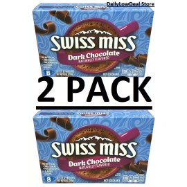 Swiss Miss 2 PACK - Swiss Miss Dark Chocolate Flavor Hot Cocoa Mix 10 oz (Total 20 oz)