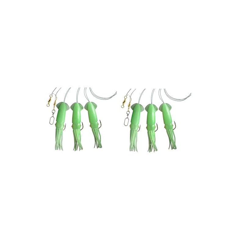 Dega by Jenzi Cod Rigs Rubber Octopus 3 Arms Luminous