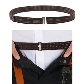SUOSDEY Shirt Stays Belt for Men Shirt Tucker Holder Crop Top Band for Women Non-slip Adjustable Elastic Band