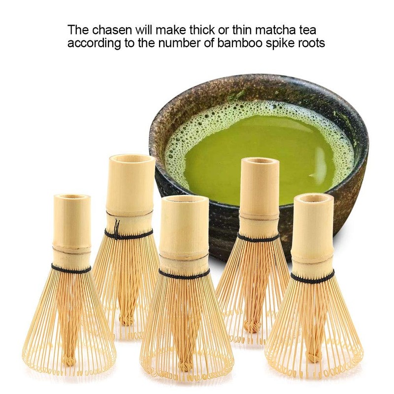 Batidor de Té, Batidor de Matcha de Bambú , Polvo