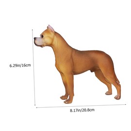 Kisangel Dog Craft Ornament Realistic Standing Puppy Figurine Decorative Cartoon Dog Model for Home Garden Decor for Miniature Gardens and DIY Projects