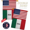 Americana Home & Garden US Alamo Garden House Flag Set