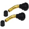 Audiofan Motorcycle Air Valve, L-Shaped, Rubber Tubeless Valve, Snap-in Valve,