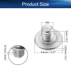 Yinpecly 30Pcs M4 x 5mm Machine Screws Phillips Cross Round Head Screw 304 Stainless Steel Fasteners Bolts