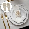 HAIKING Cotton Linen Drawstring Bag, 20 Pcs Reusable Cotton Muslin
