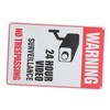 Mipcase Retro Metal No Trespassing Sign Durable Security Camera Warning