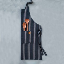 Lacor - 60080 - Unisex Kitchen Apron with Simple, Elegant and Original Design, Dimensions 68 x 83 cm, Colour: Navy Blue