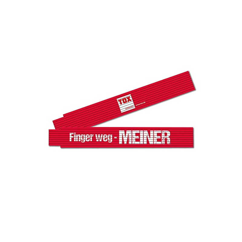 TOX Folding Ruler 2 m in Red - Measuring Stick