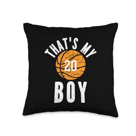 That's My Boy Basketball Number #20 Throw Pillow