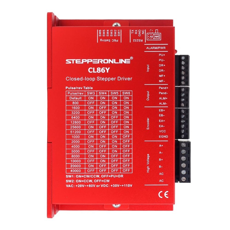 STEPPERONLINE Closed Loop Stepper Motor 1 Axis CNC KIT 12.00Nm/1699.34oz.in
