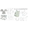 Solar Panel Z Mounting Brackets, Aluminium Construction with Hardware, Set