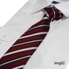 Michi Kolondon Necktie, Made in Japan, Striped, Silk Wrapped, 0-STYLE.cravat,