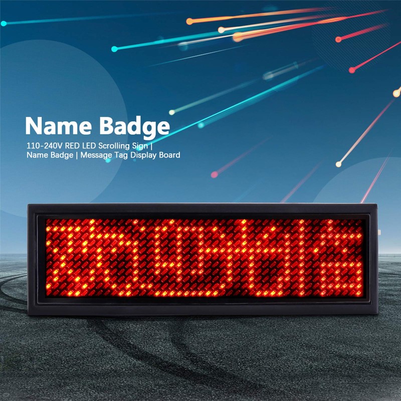 LED Badge Digital Scrolling Name Badge LED Name Badge LED