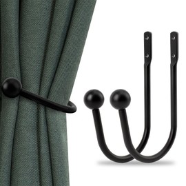 Curtain Tiebacks Hooks Metal Curtain Hooks for Drapes Curtain Holdbacks Curtain Ties Curtain Tie Backs for Drapes Curtain Hooks for Drapes Embrasse Pour Rideaux Drapery Hooks Curtain Tie Back