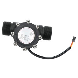 Nikou Flow Sensor, Highly Sensitive and Practical DC3-24V YF-G1 Plastic Water Flow Sensor Used in Central Air Conditioners and Swimming Pools