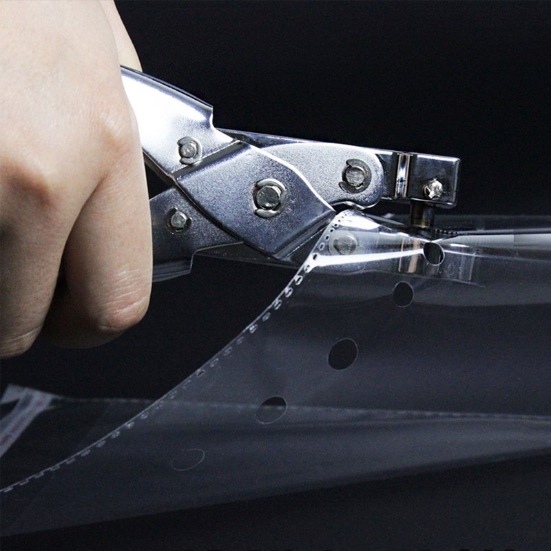 Plastic Bag Hole Puncher Zinc Alloy Handheld Single Round Hole