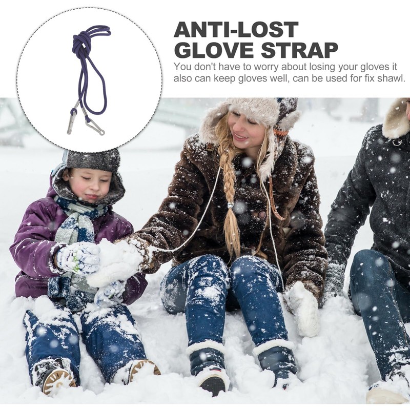 PACKOVE Anti Lost Glove Strap Mitten Rope Winter Gloves Straps