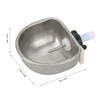 Nipple Water Bowl, Stainless Steel Chew Rabbit Water Feeder 10PCS