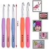 Crochet Hooks Set, 18 PCS Size 6.5mm 7.0mm 8.0mm 9.0mm